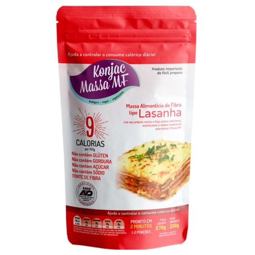 Massa Tipo Lasanha Konjac 270G