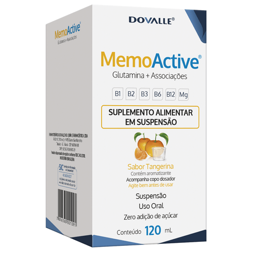 MemoActive 120 ml – Suplemento em Suspensão com Glutamina e Micronutrientes MemoActive 120 ml – Suplemento em Suspensão com Glutamina e Micronutrientes