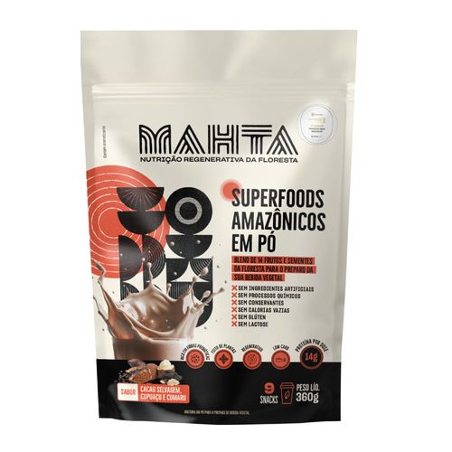 Superfoods Amazônicos em Pó Cacau Mahta 360g Superfoods Amazônicos em Pó Cacau Mahta 360g