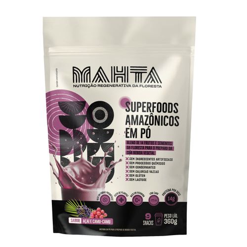 Superfoods Amazônicos em Pó Açaí e Camu-Camu Mahta 360g