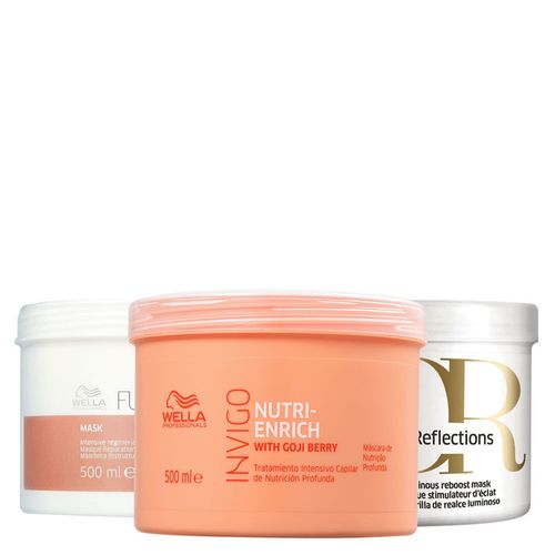 Kit de Cronograma Capilar Wella Professionals Profissional - 3 Produtos Kit Kit de Cronograma Capilar Wella Professionals Profissional - 3 Produtos Kit