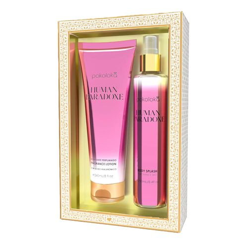 Kit Pokoloka Human Paradoxe Feminino - Body Splash 250ml + Hidratante Corporal 240ml NULO