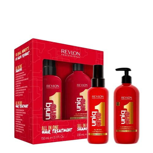 Kit Revlon Uniq One - Leave-in 150ml + Shampoo 230ml NULO Kit Revlon Uniq One - Leave-in 150ml + Shampoo 230ml NULO