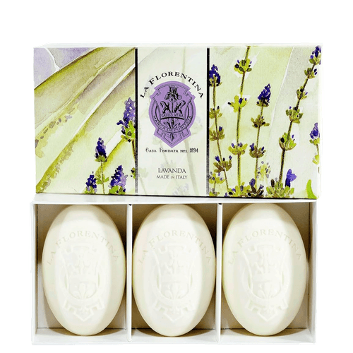 La Florentina Lavanda - Sabonete Em Barra 3x150g NULO La Florentina Lavanda - Sabonete Em Barra 3x150g NULO