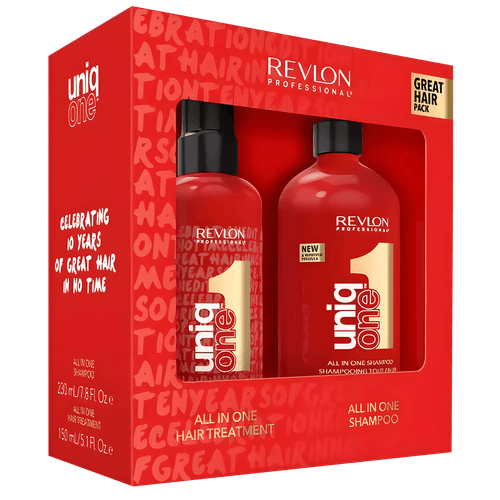 Kit Revlon Professional Uniq One - Shampoo 230ml + Hair Treatmént 150ml NULO