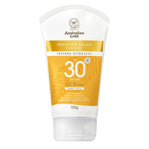 Australian Gold Gel Creme Corporal Toque Seco FPS 30 - Protetor Solar 120g 120g 120g