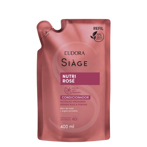 Condicionador Eudora Siàge Nutri Rosé Refil 400ml Condicionador Eudora Siàge Nutri Rosé 400 ml