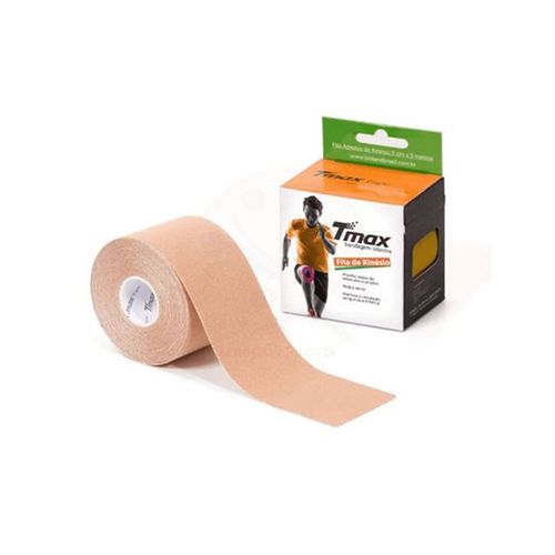 Bandagem Elastica Adesiva TMAX Bege 5m x 5cm bege TMAX Único Bandagem Elastica Adesiva TMAX Bege 5m x 5cm bege TMAX Único