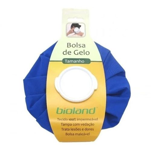 Bolsa de Gelo Bioland Azul Para Joelho Cabeça Tamanho P Bolsa de Gelo Bioland BG100 Azul Pequeno Para Joelho Cabeça Único Único