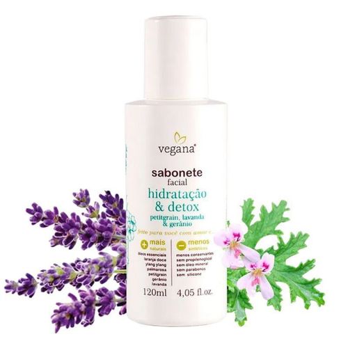 Sabonete Facial Hidratação & Detox WNF 120ml 120ml Incolor