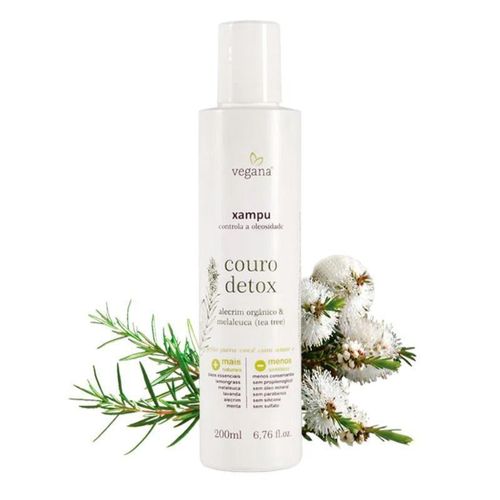 Xampu Couro Detox WNF 200ml sem cor