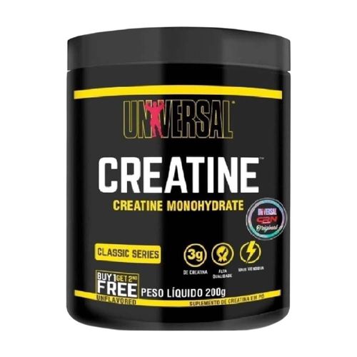 Creatina Monohidratada Universal Nutrition 200g Sem Sabor 200g Creatina Monohidratada Universal Nutrition 200g Sem Sabor 200g