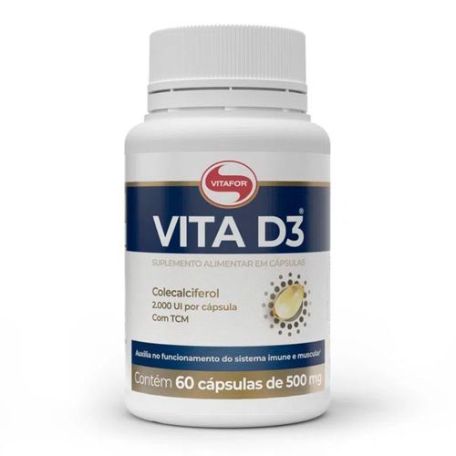 Vita D3 2000UI Vitafor 60 Cápsulas Vita D3 2000UI Vitafor 60 Cápsulas