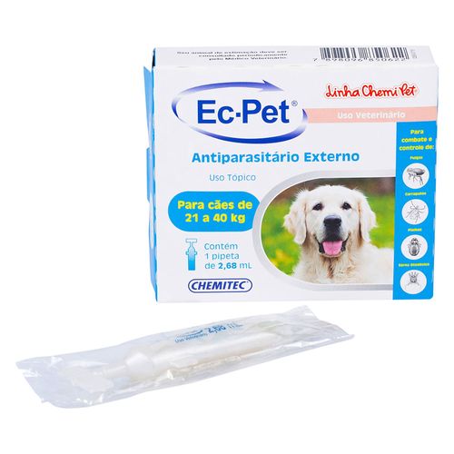 EC-PET Chemitec p/ Cães (21 a 40kg) 2,68ml - Azul