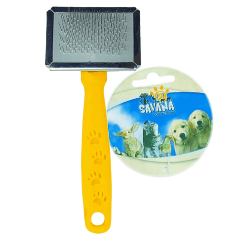 Rasqueadeira Pet Osso Patinha 15 cm N°1 Amarela - Savana Pet