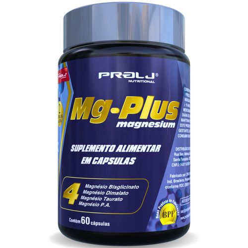 MG PLUS 4 MAGNÉSIO 500MG 60 CÁPSULAS MG PLUS 4 MAGNÉSIO 500MG 60 CÁPSULAS