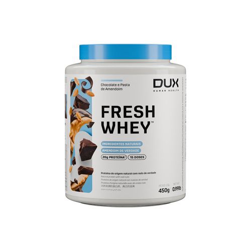 FRESHWHEY™ CHOCOLATE E PASTA DE AMENDOIM - POTE 450g Sabor Chocolate e Pasta de Amendoim Chocolate e Pasta de Amendoim