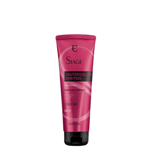 Shampoo Eudora Siàge Cauterização Dos Fios 4D 250ml 250 ml Shampoo Eudora Siàge Cauterização Dos Fios 4D 250ml 250 ml