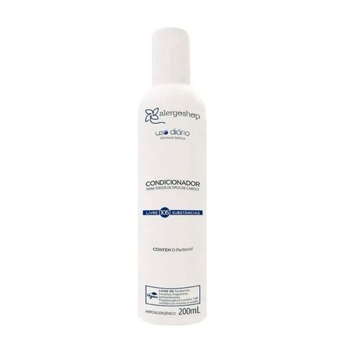 Condicionador Hipoalergênico Uso Diário Alergoshop 200ml Branco Condicionador Hipoalergênico Uso Diário Alergoshop 200ml Branco