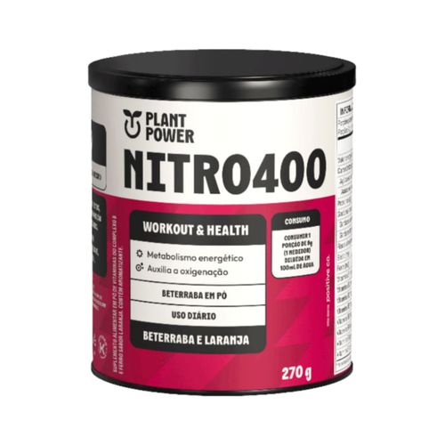 Nitro400 Beterraba e Laranja Plant Power 270g Nitro400 Beterraba e Laranja Plant Power 270g
