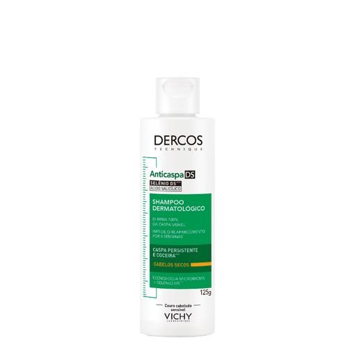 Shampoo Vichy Dercos Anticaspa Intensivo DS para Cabelos Secos 125g 125g