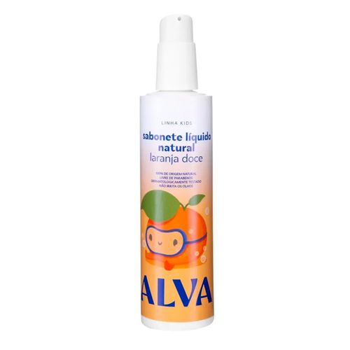 Alva Laranja Doce e Baunilha - Sabonete Liquido Infantil 250ml 250ml 250ml Alva Laranja Doce e Baunilha - Sabonete Liquido Infantil 250ml 250ml 250ml