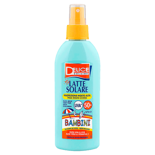 Delice Solaire Latte Solare Bambini Fps 50+ UVA - Protetor Solar Spray 150ml 150ml