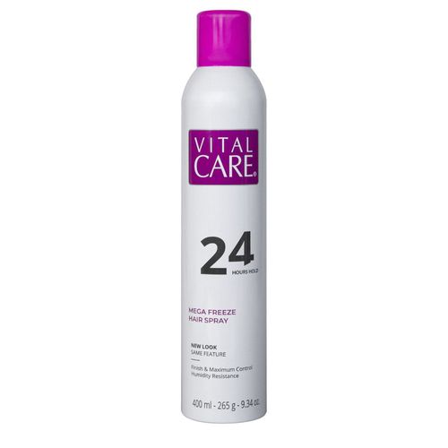 Vital Care Mega Freeze Hair Spray 24h - Spray Fixador 400ml 400ml Vital Care Mega Freeze Hair Spray 24h - Spray Fixador 400ml 400ml