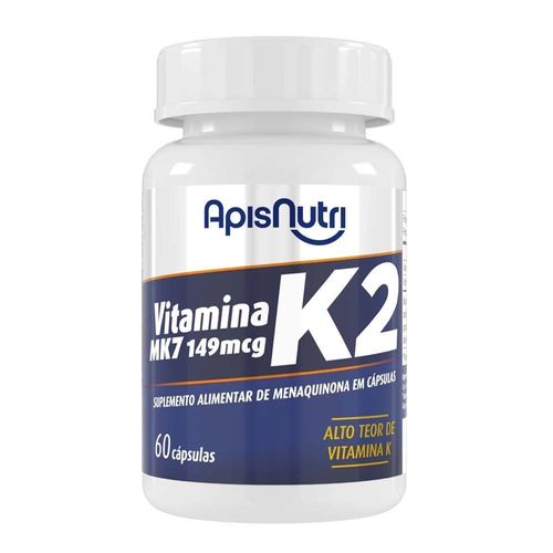 Suplemento de Vitamina K2 MK7 ApisNutri 60 Cápsulas Suplemento de Vitamina K2 MK7 ApisNutri 60 Cápsulas
