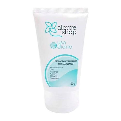 Desodorante Em Creme Hipoalergênico Alergoshop 50g Branco