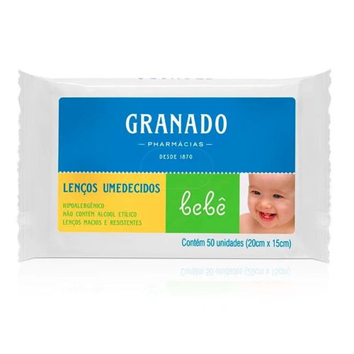 Lenços Umedecidos Bebê Tradicional Granado 50 unidades Lenços Umedecidos Bebê Tradicional Granado 50 unidades
