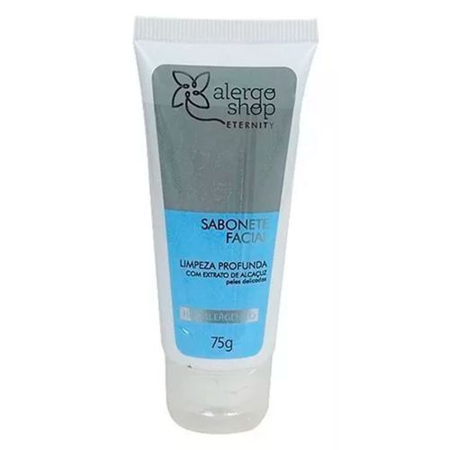 Sabonete Facial Hipoalergênico Eternity Alergoshop 75g 75g Sabonete Facial Hipoalergênico Eternity Alergoshop 75g 75g