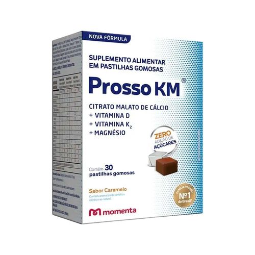 Prosso KM 30 Tabletes Mastigáveis Sabor Caramelo Caramelo 30 tabletes
