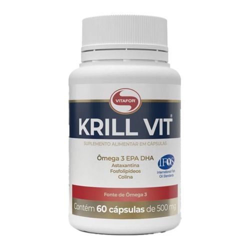Óleo de Krill Vit Vitafor 60 Cápsulas Óleo de Krill Vit Vitafor 60 Cápsulas