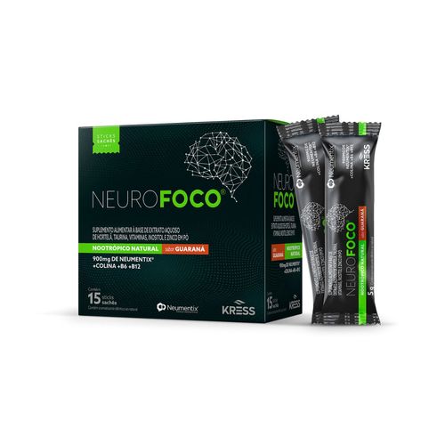 Neurofoco Suplemento Alimentar para Memória Kress 15 sticks