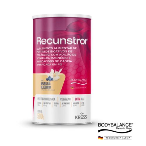 Recunstror Suplemento Alimentar Colágeno + Vitaminas + Magnésio + Aminoácidos Kress Sabor Baunilha e Burberry 500g Recunstror Suplemento Alimentar Colágeno + Vitaminas + Magnésio + Aminoácidos Kress Sabor Baunilha e Burberry 500g
