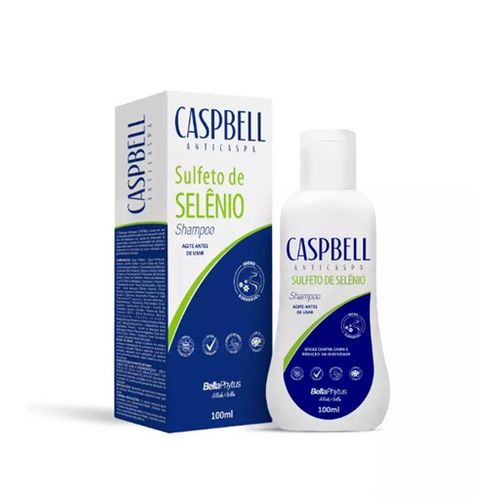 Caspbell Shampoo Anticaspa Sulfeto de Selênio Bellaphytus 100ml Caspbell Shampoo Anticaspa Sulfeto de Selênio Bellaphytus 100ml