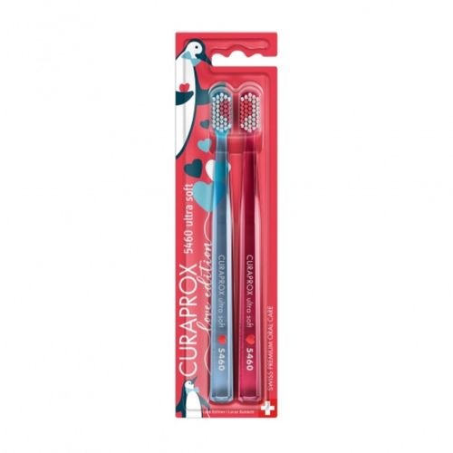 Escova Dental Curaprox 5460 Dual Love Edition - Kit C/2 Escova Dental Curaprox 5460 Dual Love Edition - Kit C/2