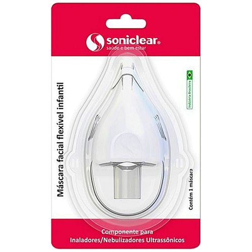 Máscara Facial Flexível para Inalação Infantil Soniclear