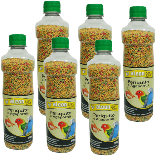 Ração Alcon Eco Club Periquito 310g Kit com 6