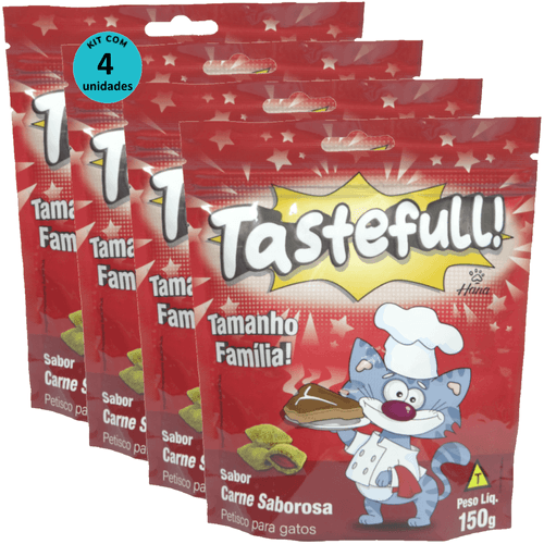 Hana Tastefull Nuggets Para Gatos Carne Saborosa 150g Kit 4 un Hana Tastefull Nuggets Para Gatos Carne Saborosa 150g Kit 4 un