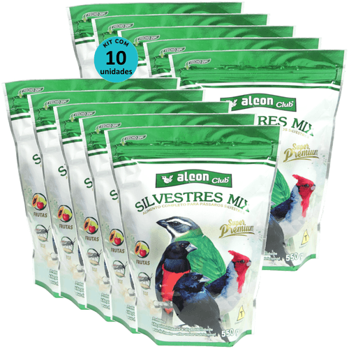 Alcon Club Silvestres Mix 550g Super Premium Kit Com 10 unidades