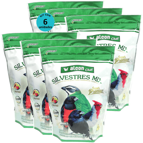 Alcon Club Silvestres Mix 550g Super Premium Kit Com 6 unidades