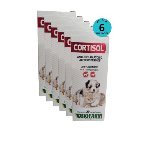 Kit Cortisol Biofarm c/ 20 comp. C/ 6 unidades Kit Cortisol Biofarm c/ 20 comp. C/ 6 unidades