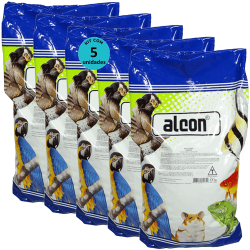 Ração Alcon Club Répteis Jabuti 2,5kg Kit com 5 Unidades