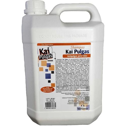 Shampoo Kai Pulgas Vetsense – 5 Litros Shampoo Kai Pulgas Vetsense – 5 Litros