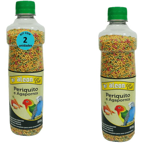 Ração Alcon Eco Club Periquito 310g Kit com 2 Ração Alcon Eco Club Periquito 310g Kit com 2