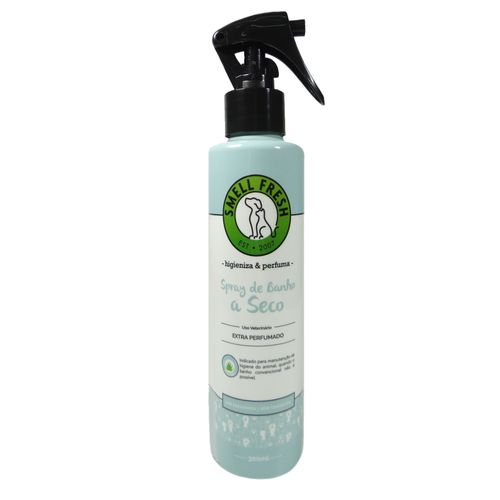 Spray Banho a Seco 300ml P/ Cães e Gatos Smell Fresh Spray Banho a Seco 300ml P/ Cães e Gatos Smell Fresh