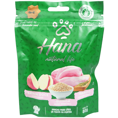 Hana Natural Life Batata Doce Quinoa Frango 80g Para Cães Adultos Hana Natural Life Batata Doce Quinoa Frango 80g Para Cães Adultos