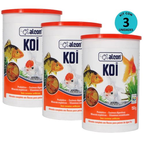 Kit 3 Ração Alcon Koi 150g Kit 3 Ração Alcon Koi 150g
